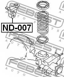 Отбойник заднего амортизатора FEBEST ND-007 - изображение 1