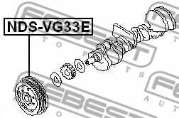 Ременный шкив коленвала FEBEST NDS-VG33E - изображение 1