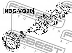 Ременный шкив коленвала FEBEST NDS-VQ20 - изображение 1