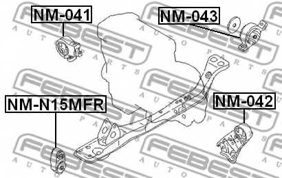 Подвеска двигателя FEBEST NM-041 - изображение 1