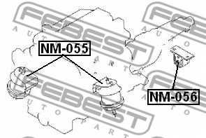 Подвеска двигателя FEBEST NM-055 - изображение 1