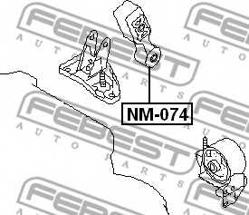 Подвеска двигателя FEBEST NM-074 - изображение 1