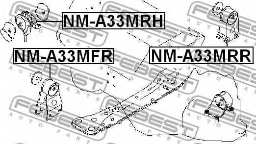 Подвеска двигателя FEBEST NM-A33MRR - изображение 1