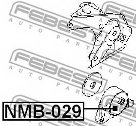 Подвеска двигателя FEBEST NMB-029 - изображение 1