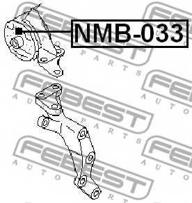 Подвеска двигателя FEBEST NMB-033 - изображение 1