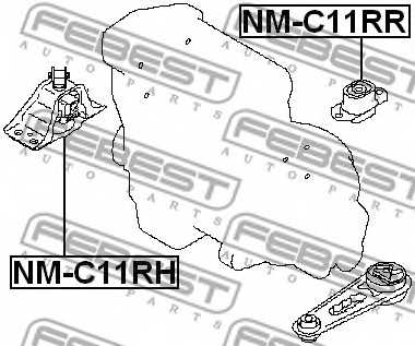 Подвеска двигателя FEBEST NM-C11RR - изображение 1