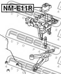 Подвеска двигателя FEBEST NM-E11R - изображение 1