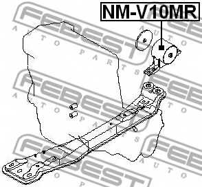 Подвеска двигателя FEBEST NM-V10MR - изображение 1