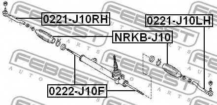 Пыльник рулевого управления FEBEST NRKB-J10 - изображение 1