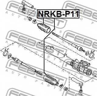 Пыльник рулевого управления FEBEST NRKB-P11 - изображение 1