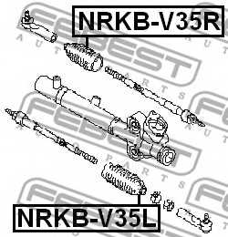 Пыльник рулевого управления FEBEST NRKB-V35R - изображение 1