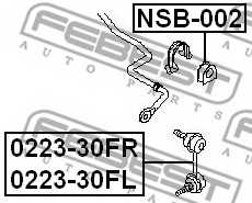 Опора стабилизатора FEBEST NSB-002 - изображение 1