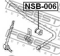 Опора стабилизатора FEBEST NSB-006 - изображение 1