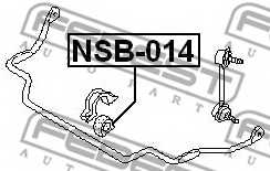 Опора стабилизатора FEBEST NSB-014 - изображение 1