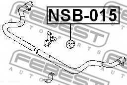 Опора стабилизатора FEBEST NSB-015 - изображение 1