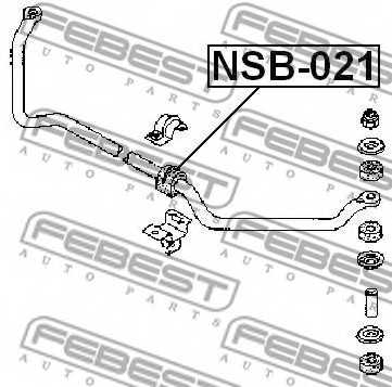 Опора стабилизатора FEBEST NSB-021 - изображение 1