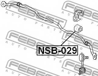 Опора стабилизатора FEBEST NSB-029 - изображение 1