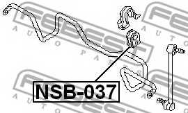 Опора стабилизатора FEBEST NSB-037 - изображение 1