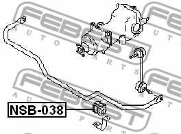 Опора стабилизатора FEBEST NSB-038 - изображение 1