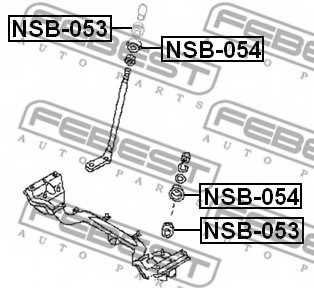 Подвеска рычага независимой подвески колеса FEBEST NSB-053 - изображение 1
