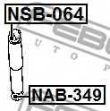 Дистанционная труба, амортизатор FEBEST NSB-064 - изображение 1