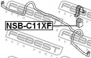 Опора стабилизатора FEBEST NSB-C11XF - изображение 1