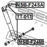 Дистанционная труба, амортизатор FEBEST NSB-F24M - изображение 1