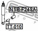 Дистанционная труба, амортизатор FEBEST NSB-F24SA - изображение 1