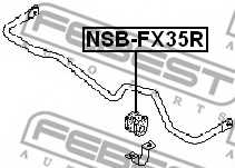 Опора стабилизатора FEBEST NSB-FX35R - изображение 1