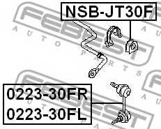 Опора стабилизатора FEBEST NSB-JT30F - изображение 1
