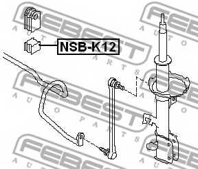 Опора стабилизатора FEBEST NSB-K12 - изображение 1