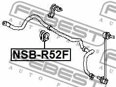 Опора стабилизатора FEBEST NSB-R52F - изображение 1