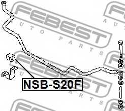 Опора стабилизатора FEBEST NSB-S20F - изображение 1
