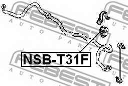 Опора стабилизатора FEBEST NSB-T31F - изображение 1