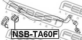 Опора стабилизатора FEBEST NSB-TA60F - изображение 1