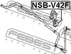 Опора стабилизатора FEBEST NSB-V42F - изображение 1