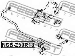 Опора стабилизатора FEBEST NSB-Z50R18 - изображение 1