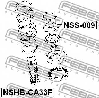 Пыльник амортизатора FEBEST NSHB-CA33F - изображение 1