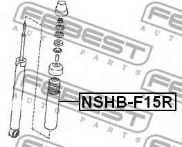 Пыльник амортизатора FEBEST NSHB-F15R - изображение 1