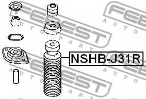Пыльник амортизатора FEBEST NSHB-J31R - изображение 1