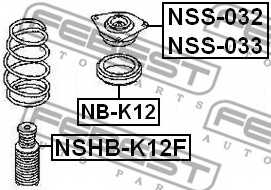 Пыльник амортизатора FEBEST NSHB-K12F - изображение 1