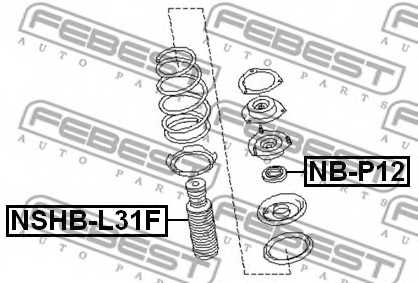 Пыльник амортизатора FEBEST NSHB-L31F - изображение 1