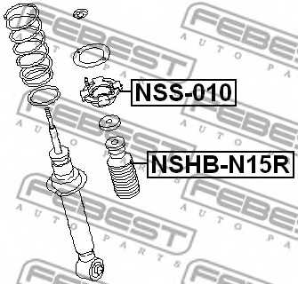 Пыльник амортизатора FEBEST NSHB-N15R - изображение 1