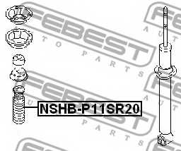 Пыльник амортизатора FEBEST NSHB-P11SR20 - изображение 1
