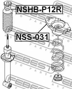 Пыльник амортизатора FEBEST NSHB-P12R - изображение 1