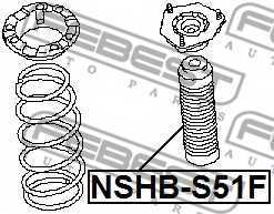 Пыльник амортизатора FEBEST NSHB-S51F - изображение 1