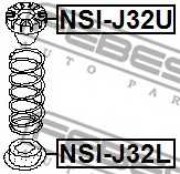 Тарелка пружины FEBEST NSI-J32L - изображение 1