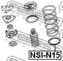 Проставка пружины нижняя FEBEST NSI-N15 - изображение 1