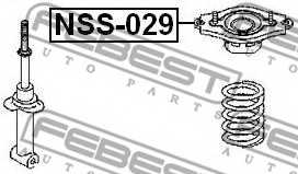 Подвеска амортизатора FEBEST NSS-029 - изображение 1