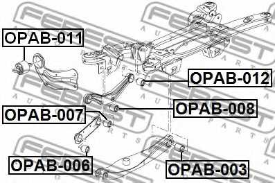Подвеска рычага независимой подвески колеса FEBEST OPAB-006 - изображение 1